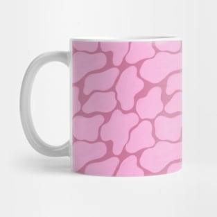 Pastel Pink Cow Pattern Watercolor Kawaii Mug